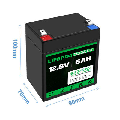 12V 6Ah Lifepo4 Battery Pack For Fishfinder Kid Scooters Toys Power Wheels