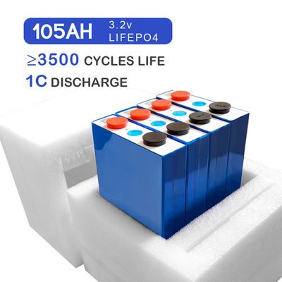 EVE LF105 Grade A 3.2V 105AH Lifepo4 Prismatic Cell For Solar UL CE Certificated