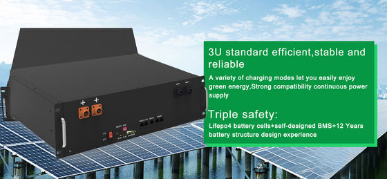 High Performance Rack Mount Lithium Battery 51.2V 5.12KWh With 6000 Cycles