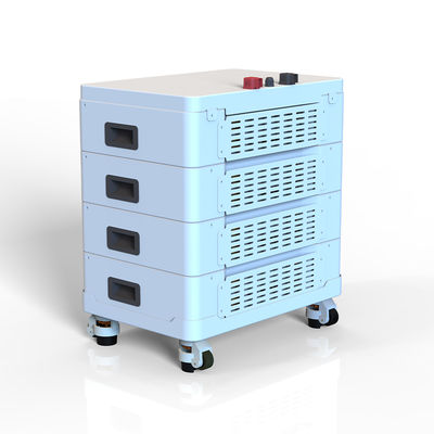 Off Grid Residential Energy Storage System 51.2V 10KW 20KW Stacked Lithium Battery Pack