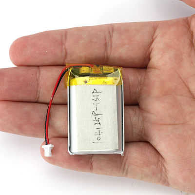 104125 Speaker Lithium Polymer Battery 3.7 V 1100mAh With JST Connector