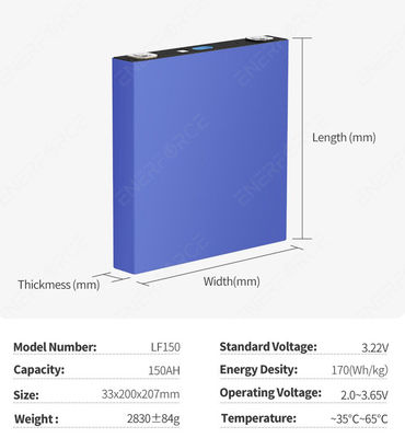 EVE 4000 Cycle 3.2V 150Ah LiFePO4 Battery Cell Grade A For Golf Carts