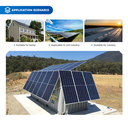 500W 550W Bifacial Photovoltaic Panels 48V Solar Bifacial PV Panels