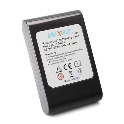 Lithium Ion Vacuum Cleaner Battery 22.2V 2000mAh Dyson DC31 Battery Replacement