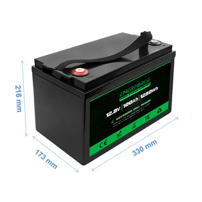 Enerforce 12V 100Ah Lifepo4 Battery Pack Rechargeable For Home Solar Storage System