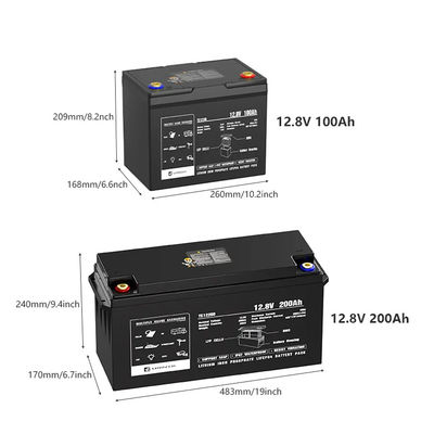 12v 24v 100ah 120ah 200ah 300ah Lifepo4 Bluetooth Iron Phosphate Battery Batterie 100 Kwh Lithium Pack With Bluetooth